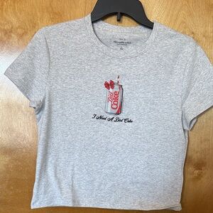 Gray T-Shirt with Diet Coke Graphic